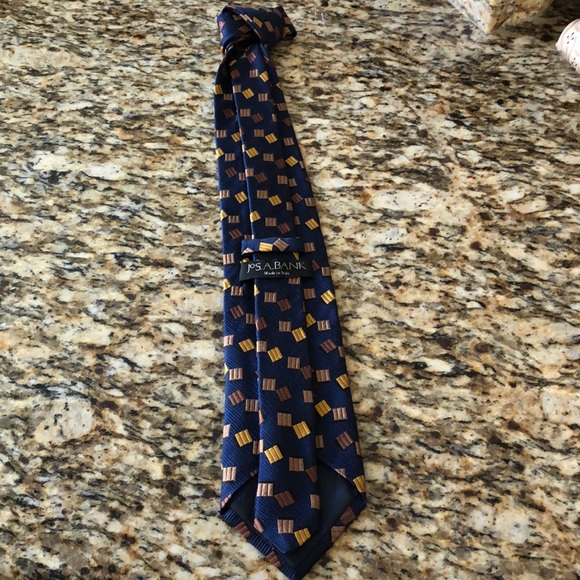 Blue Jos A Bank tie - Picture 4 of 5
